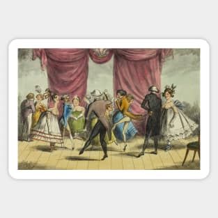 La Poule by George Cruikshank Sticker